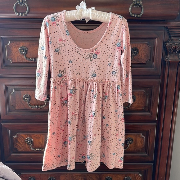 Light Pink Flower Detail Dress - Picture 2 of 3
